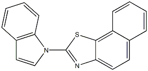 2-(1H-Indol-1-yl)naphtho[2,1-d]thiazole 结构式