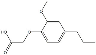 2-Methoxy-4-propylphenoxyacetate 结构式