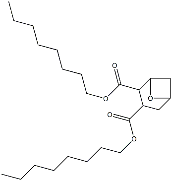 7-Oxabicyclo[3.1.1]heptane-2,3-dicarboxylic acid dioctyl ester 结构式