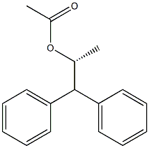 Acetic acid (R)-1-methyl-2,2-diphenylethyl ester 结构式