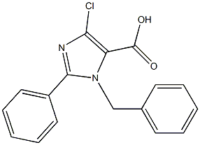 2-Phenyl-1-benzyl-4-chloro-1H-imidazole-5-carboxylic acid 结构式