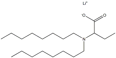 2-(Dioctylamino)butyric acid lithium salt 结构式