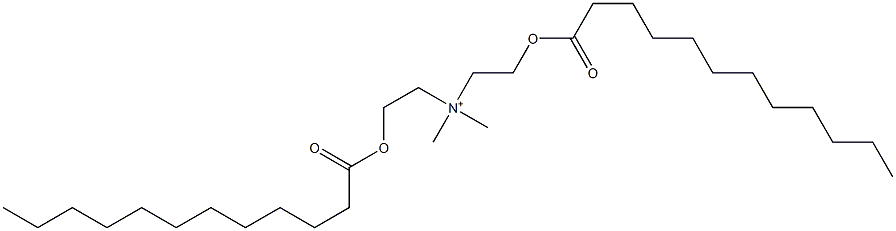 Bis[2-(dodecanoyloxy)ethyl]dimethylammonium 结构式