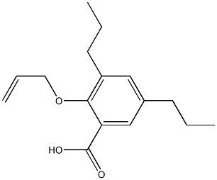 2-(Allyloxy)-3,5-dipropylbenzoic acid 结构式