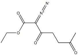 2-Diazo-3,6-dioxoheptanoic acid ethyl ester 结构式