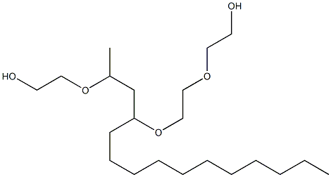 9-Methyl-7-undecyl-3,6,10-trioxa-1,12-dodecanediol 结构式