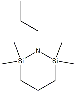 1-Propyl-2,2,6,6-tetramethyl-2,6-disilapiperidine 结构式