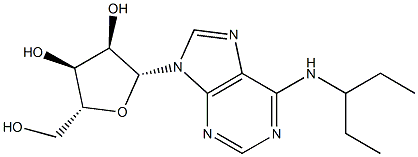 N-(Pentan-3-yl)adenosine 结构式