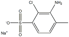 3-Amino-2-chloro-4-methylbenzenesulfonic acid sodium salt 结构式