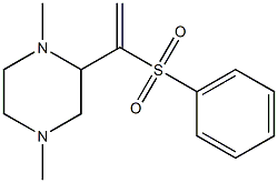 1,4-Dimethyl-2-(1-phenylsulfonylethenyl)piperazine 结构式