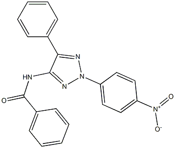 N-[2-(4-Nitrophenyl)-5-phenyl-2H-1,2,3-triazol-4-yl]benzamide 结构式