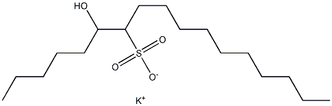 6-Hydroxyheptadecane-7-sulfonic acid potassium salt 结构式