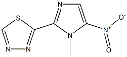 1-Methyl-5-nitro-2-(1,3,4-thiadiazol-2-yl)-1H-imidazole 结构式