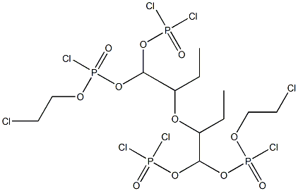 2-(Dichlorophosphinyloxy)ethyl[2-[chloro(2-chloroethoxy)phosphinyloxy]ethyl] ether 结构式