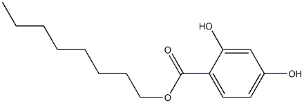 2,4-Dihydroxybenzoic acid octyl ester 结构式
