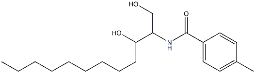 N-(1,3-Dihydroxydodecan-2-yl)-4-methylbenzamide 结构式