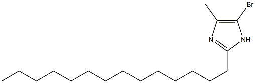 5-Bromo-4-methyl-2-tetradecyl-1H-imidazole 结构式