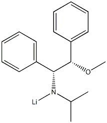 Isopropyl[(1R,2S)-1,2-diphenyl-2-methoxyethyl]aminolithium 结构式