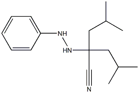 2-Isobutyl-4-methyl-2-(N'-phenylhydrazino)valeronitrile 结构式