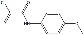 2-Chloro-N-(4-methoxyphenyl)acrylamide 结构式