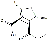 [1R,2R,3S,4S,(-)]-2-(Methoxycarbonyl)bicyclo[2.2.1]heptane-3-carboxylic acid 结构式