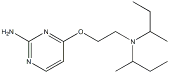 4-[2-(Di-sec-butylamino)ethoxy]-2-pyrimidinamine 结构式