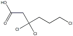 3,3,6-Trichlorocaproic acid 结构式