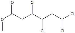 3,4,6,6-Tetrachlorocaproic acid methyl ester 结构式