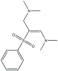 N,N,N',N'-Tetramethyl-2-(phenylsulfonyl)-1-propene-1,3-diamine 结构式