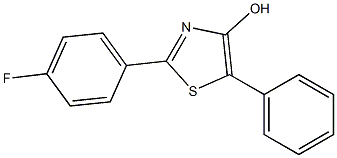 2-(4-Fluorophenyl)-5-phenylthiazol-4-ol 结构式