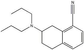 7-(Dipropylamino)-5,6,7,8-tetrahydronaphthalene-1-carbonitrile 结构式