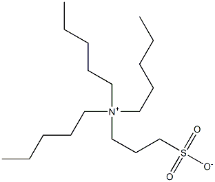 N,N-Dipentyl-N-(3-sulfonatopropyl)-1-pentanaminium 结构式