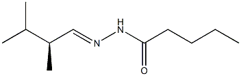 (+)-Valeric acid 2-[(S)-2,3-dimethylbutylidene] hydrazide 结构式