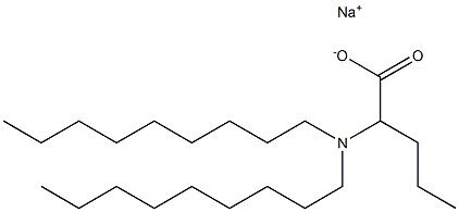 2-(Dinonylamino)valeric acid sodium salt 结构式