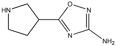 3-Amino-5-(3-pyrrolidinyl)-1,2,4-oxadiazole 结构式