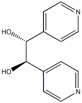 (1R,2R)-1,2-Bis(4-pyridinyl)-1,2-ethanediol 结构式