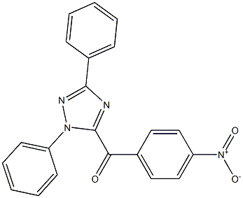 5-(4-Nitrobenzoyl)-1,3-diphenyl-1H-1,2,4-triazole 结构式