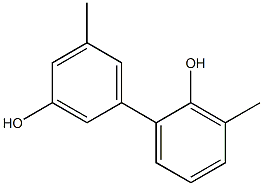 3,5'-Dimethyl-1,1'-biphenyl-2,3'-diol 结构式