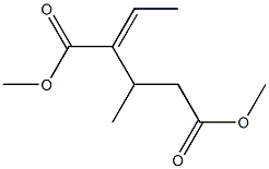 2-Ethylidene-3-methylpentanedioic acid dimethyl ester 结构式