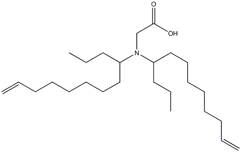 N,N-Di(11-dodecen-4-yl)glycine 结构式