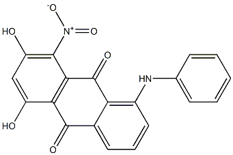 1-Anilino-5,7-dihydroxy-8-nitroanthraquinone 结构式