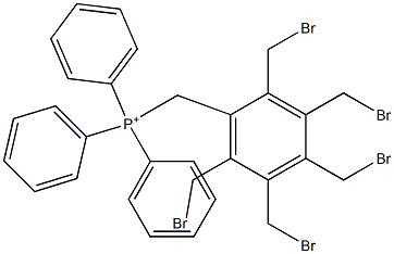 [[Pentakis(bromomethyl)phenyl]methyl]triphenylphosphonium 结构式