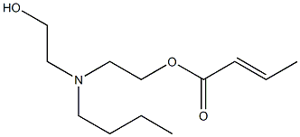 Crotonic acid 2-[N-butyl-N-(2-hydroxyethyl)amino]ethyl ester 结构式