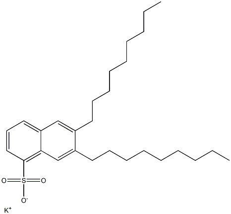 6,7-Dinonyl-1-naphthalenesulfonic acid potassium salt 结构式