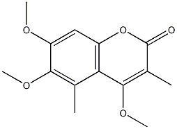 3,5-Dimethyl-4,6,7-trimethoxycoumarin 结构式