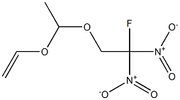 Acetaldehyde ethenyl(2-fluoro-2,2-dinitroethyl)acetal 结构式
