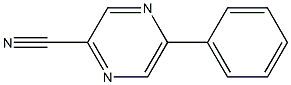 5-Phenyl-2-pyrazinecarbonitrile 结构式