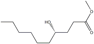 (S)-4-Hydroxydecanoic acid methyl ester 结构式