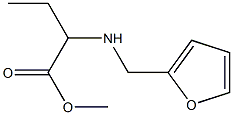 2-(Furfurylamino)butyric acid methyl ester 结构式