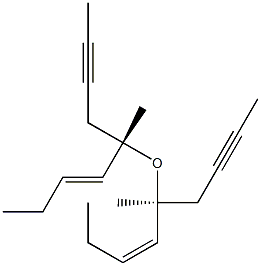 2-Butynyl[(1S,2Z)-1-methyl-2-pentenyl] ether 结构式